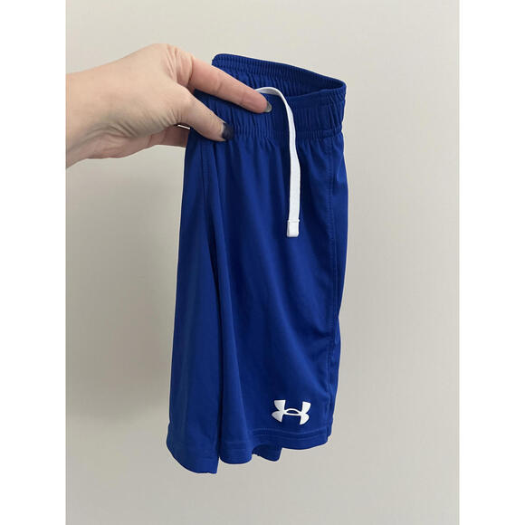 Under Armour Boys Youth Small Shorts HeatGear Bundle, Set of 2 Athletic Shorts - Picture 2 of 6